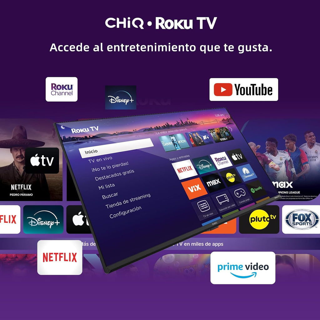 Smart TV CHiQ 40F621FR FHD Roku TV