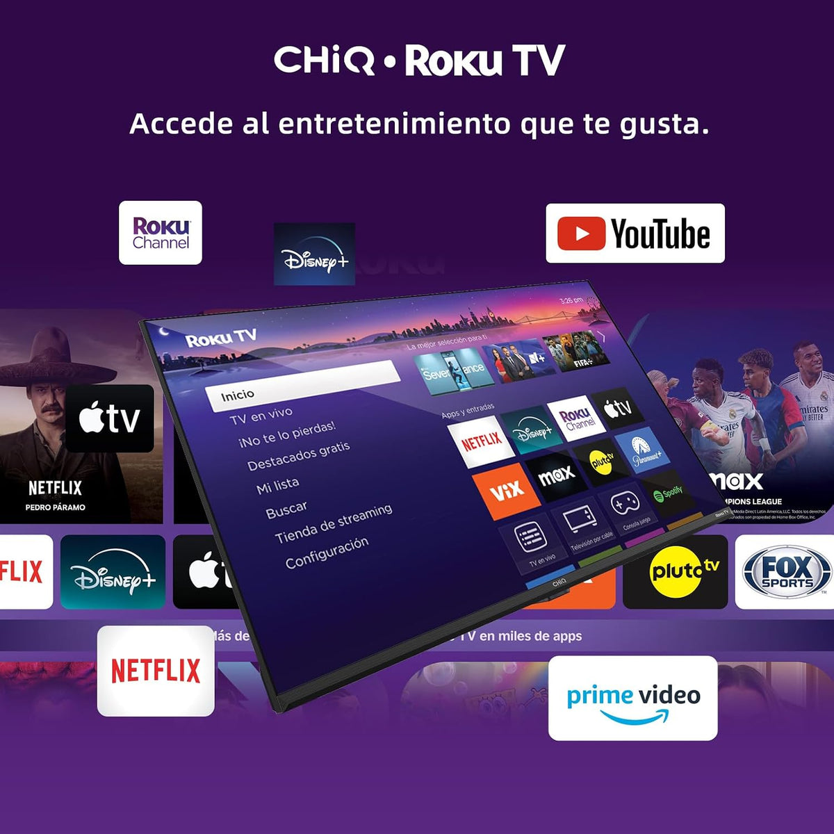 Smart TV CHiQ 40F621FR FHD Roku TV
