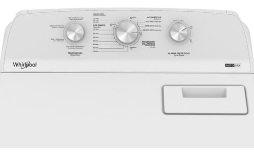 Secadora Whirlpool Carga Superior Gas Blanco 18 kg
