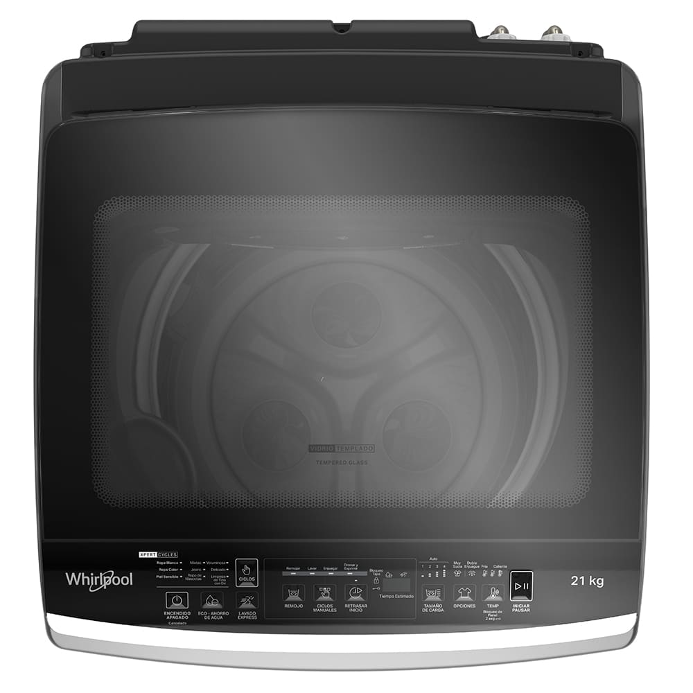 Lavadora Whirlpool Carga Superior Xpert Eco Gris 21 kg