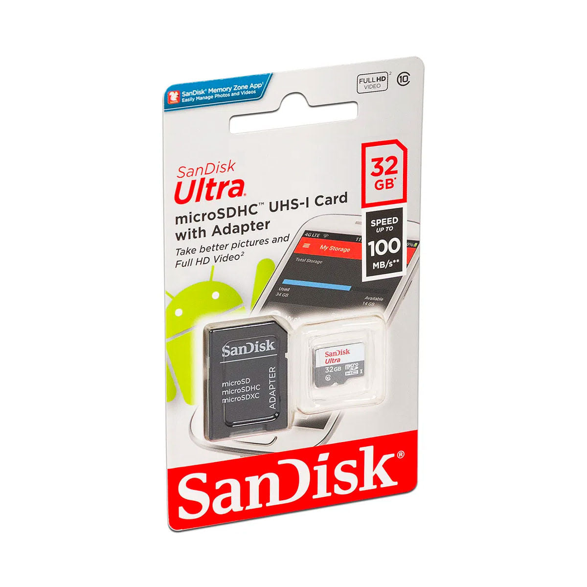 SanDisk Memoria Micro SDXC UHS-I clase 10 32GB