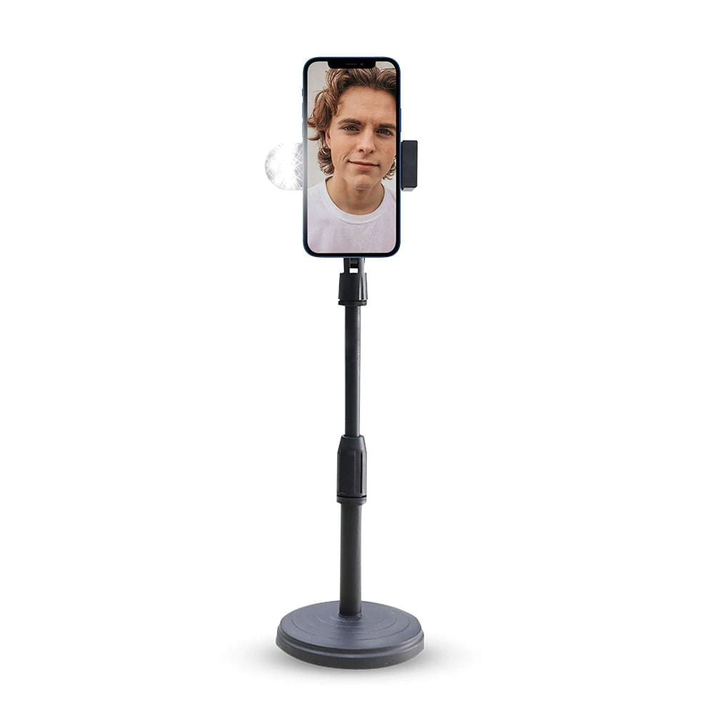 STF Instant Star Soporte para celular con luz LED Negro