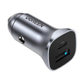 Ugreen Cargador Para Auto USB-A + USB-C Gris 30W